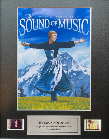 The SOUND Of MUSIC Original 35mm Film Cells set in Quality Wood Frame + COA