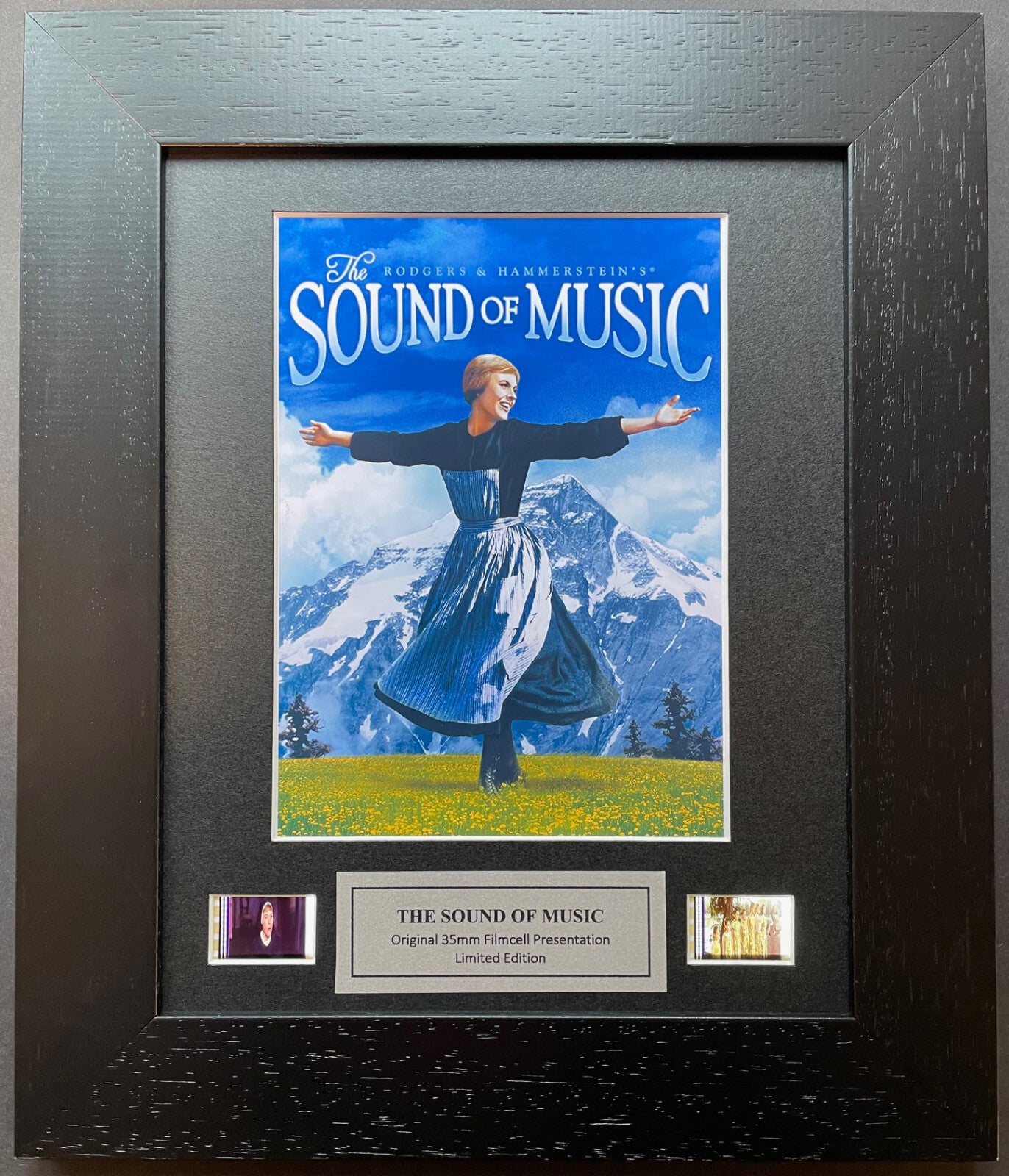 The SOUND Of MUSIC Original 35mm Film Cells set in Quality Wood Frame + COA