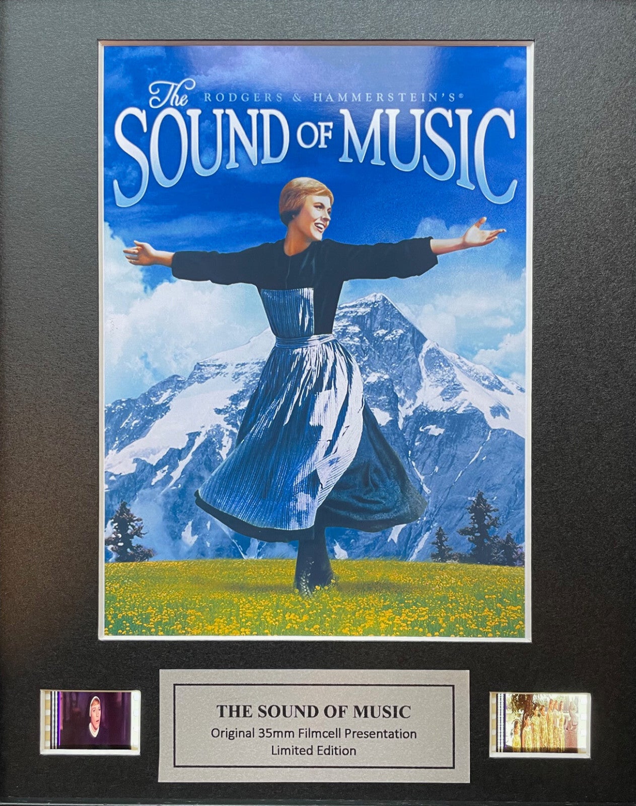 The SOUND Of MUSIC Original 35mm Film Cells set in Quality Wood Frame + COA