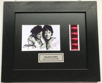 Handmade film cell display for Mick Jagger & Keith Richards ROLLING STONES fans