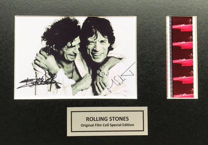 Handmade film cell display for Mick Jagger & Keith Richards ROLLING STONES fans