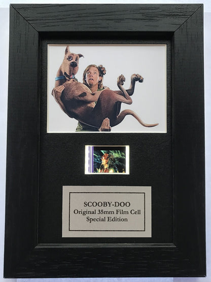 Hand crafted display featuring original Mini film cells for a Scooby-Doo fan
