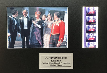 Handmade display featuring original filmcells for CARRY On Up The KHYBER fans v2