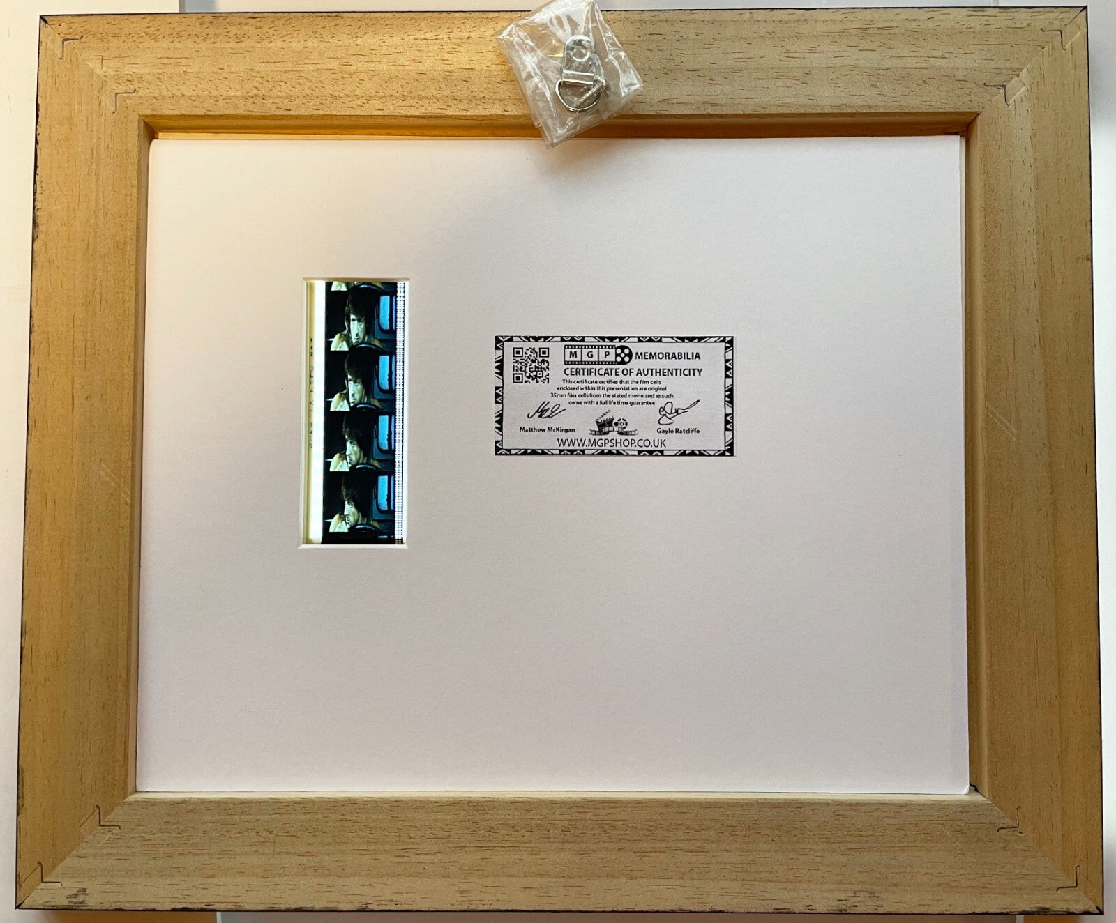 Hand crafted display featuring original 35mm film cells for a VALIANT fan