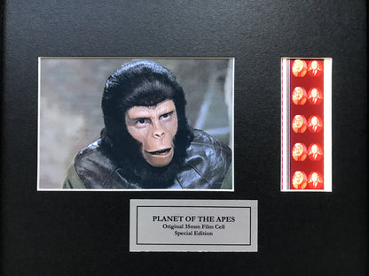 Handmade display featuring original film cells for a PLANET of The APES Fan v1