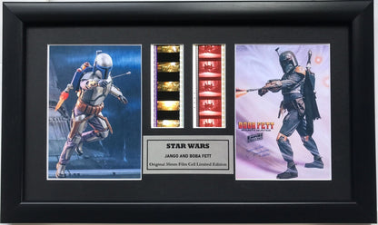Handmade display inc original film cells for a Star Wars Jango + Boba Fett fan