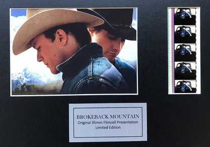 Hand crafted display featuring original filmcells for BROKEBACK MOUNTAIN fans v2
