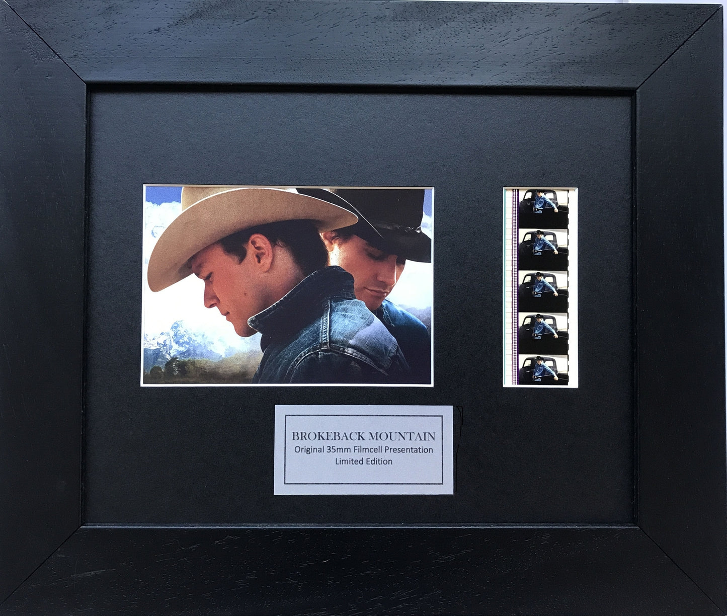 Hand crafted display featuring original filmcells for BROKEBACK MOUNTAIN fans v2