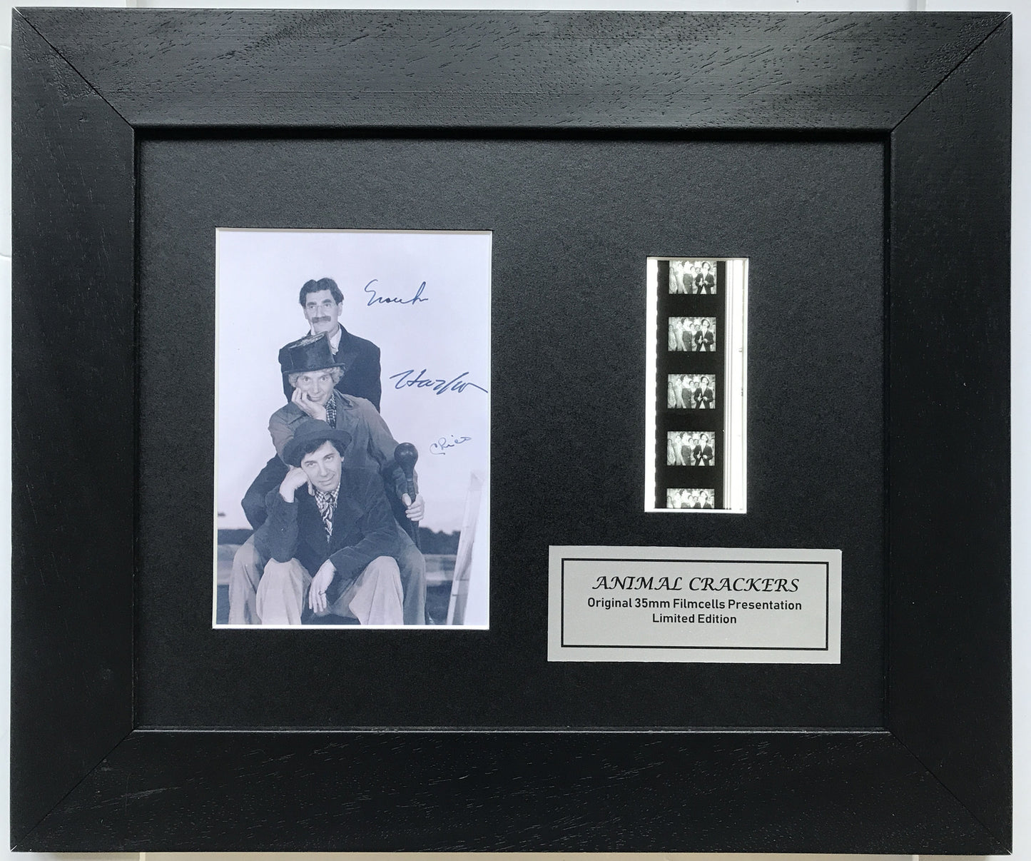 THE MARX BROTHERS Original 35mm Film Cells set in Quality Wood Frame + COA