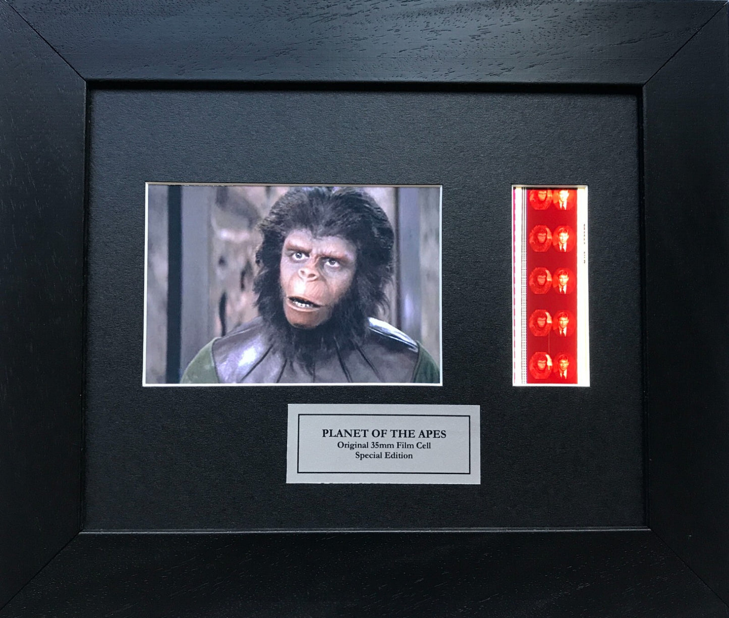 Hand crafted display featuring original filmcells for PLANET of The APES fans v2