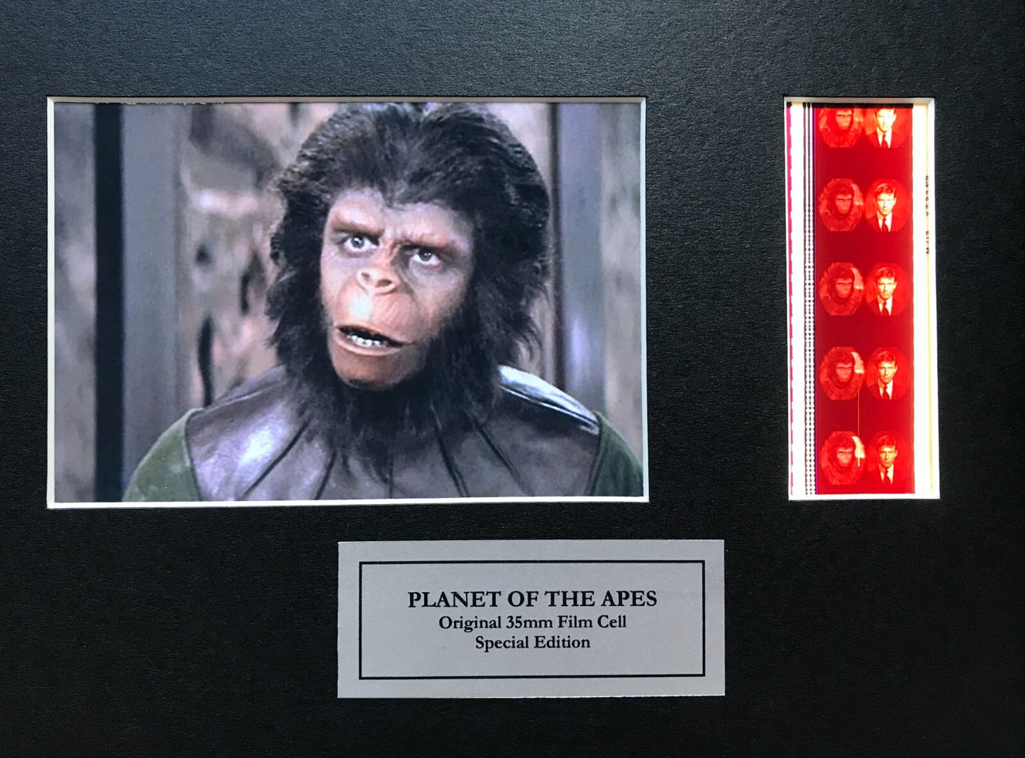 Hand crafted display featuring original filmcells for PLANET of The APES fans v2