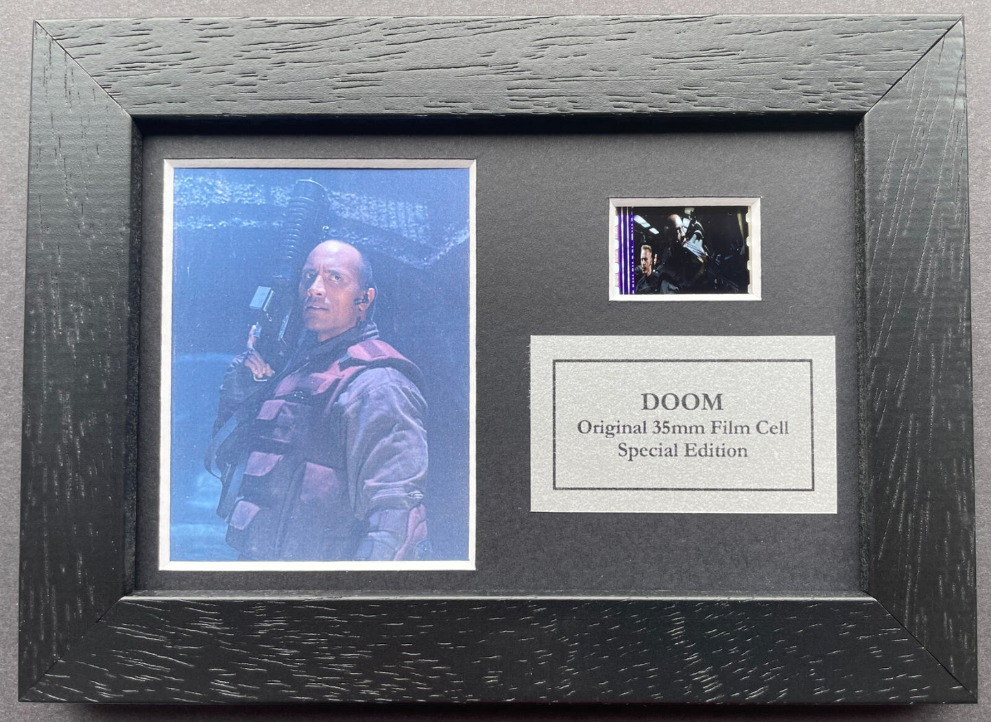 DOOM Original Mini 35mm Film Cells set within Quality Wood Frame + COA