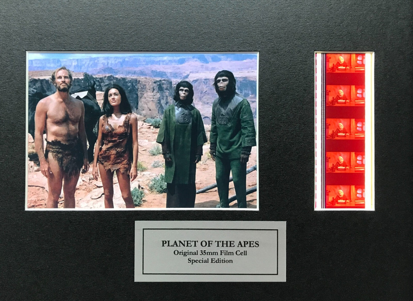 PLANET of The APES Original 35mm Film Cells set in Quality Wood Frame + COA v3