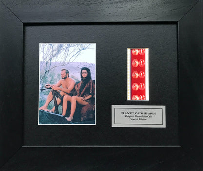 Handmade display featuring original film cells for a PLANET of The APES Fan v4