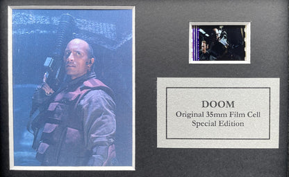 DOOM Original Mini 35mm Film Cells set within Quality Wood Frame + COA