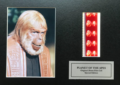 Handmade display featuring original film cells for a PLANET of The APES Fan v5