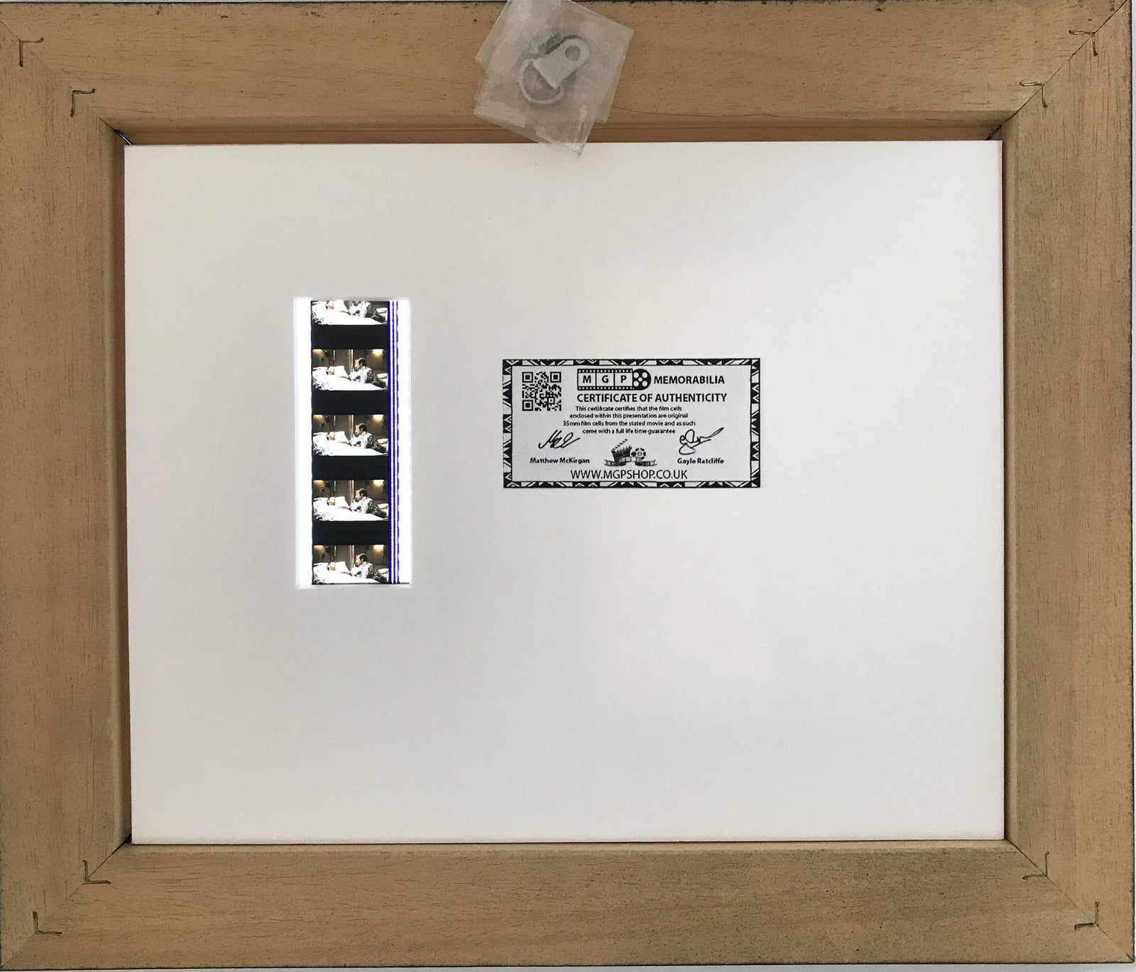 Hand crafted display featuring original 35mm film cells for a PATCH ADAMS fan