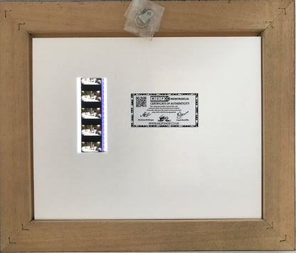 Hand crafted display featuring original 35mm film cells for a PATCH ADAMS fan