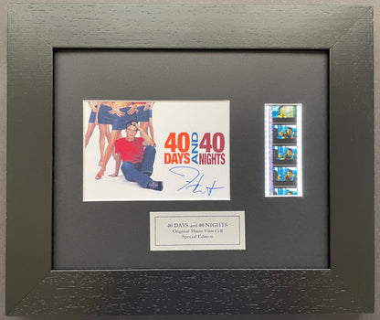 Hand crafted display inc original film cells for 40 DAYS & 40 NIGHTS fans vSR