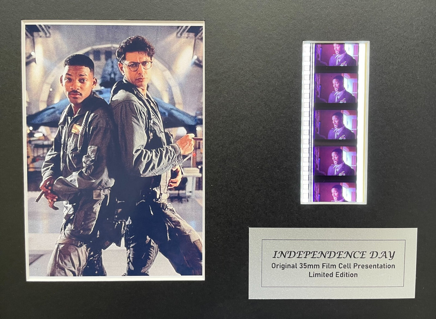 Hand crafted display featuring original film cells for INDEPENDENCE DAY fans v3