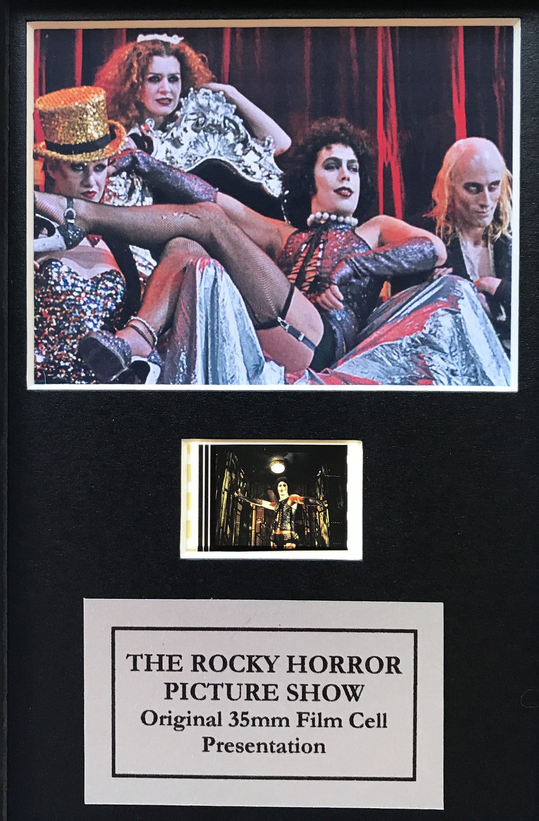 The Rocky Horror Show Original Mini 35mm Film Cell set within Quality Wood Frame