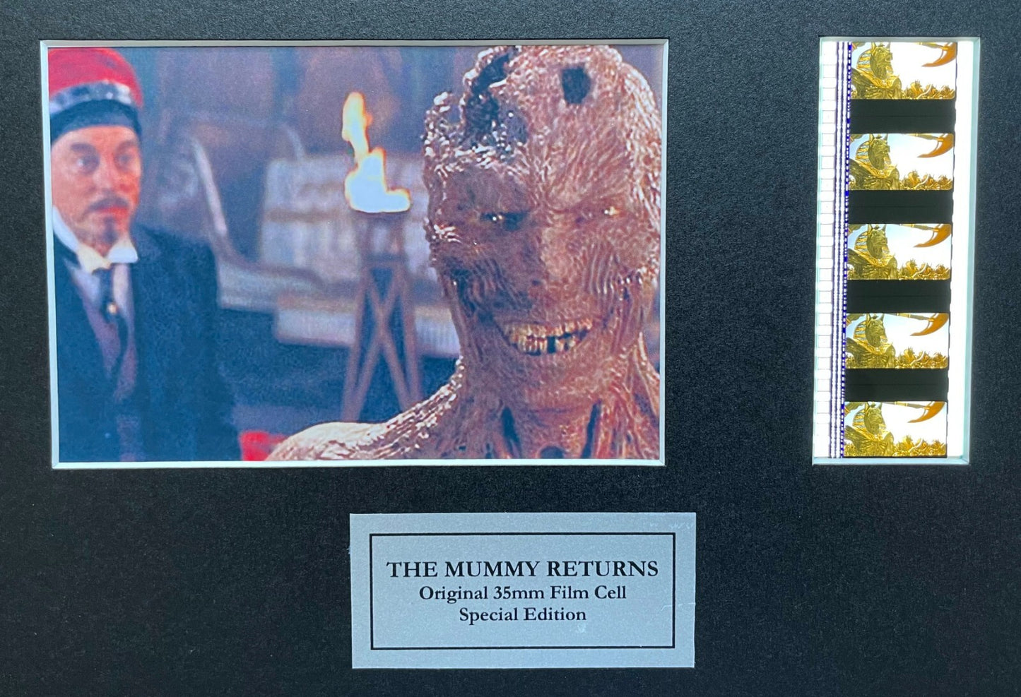 Hand Crafted display featuring original film cells for THE MUMMY RETURNS fans v4