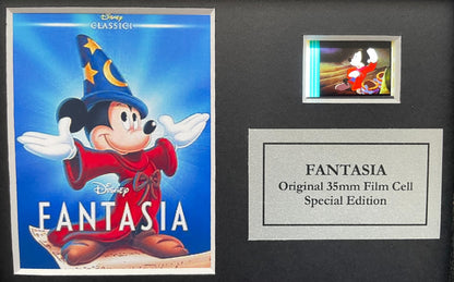 Handmade display featuring original Mini 35mm film cells for FANTASIA 2000 fans