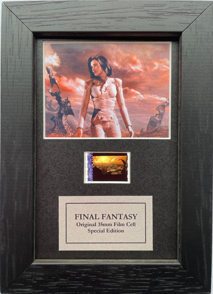 Hand crafted display featuring original Mini film cells for FINAL FANTASY fans