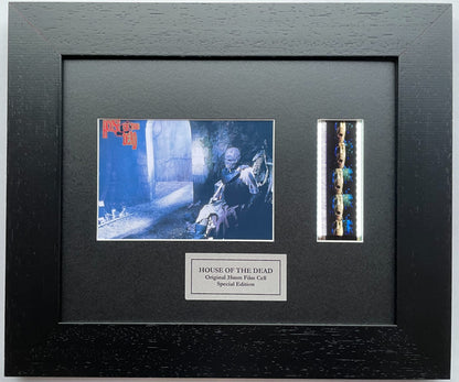 Handmade display featuring original 35mm film cells for a HOUSE of The DEAD fan