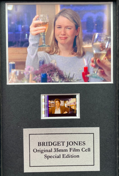 Hand crafted display featuring original Mini film cells for BRIDGET JONES fans