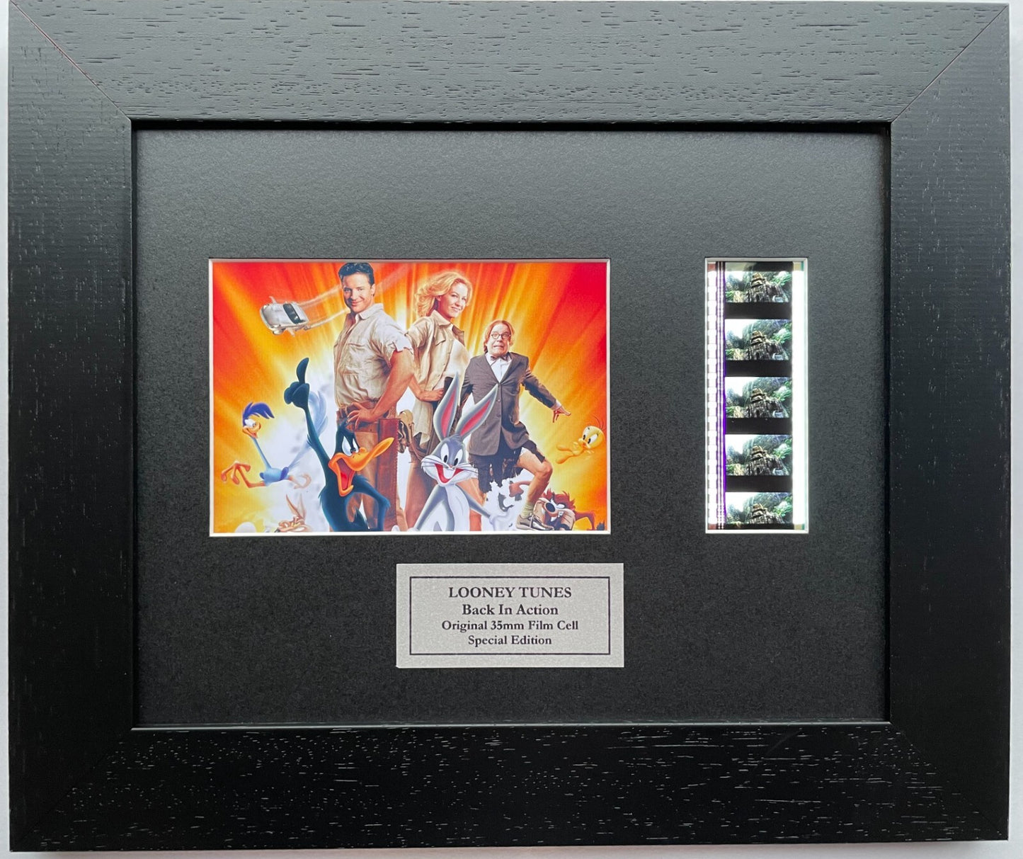 Handmade display inc original film cells for a LOONEY TUNES - Back In Action fan