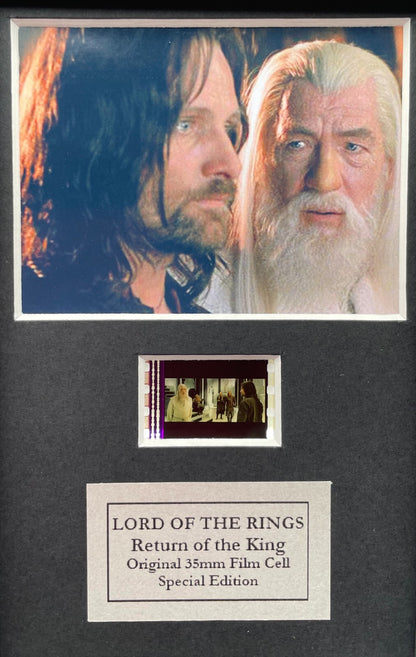 Handmade gift inc original Mini film cell for LOTR - RETURN of The KING fans v1