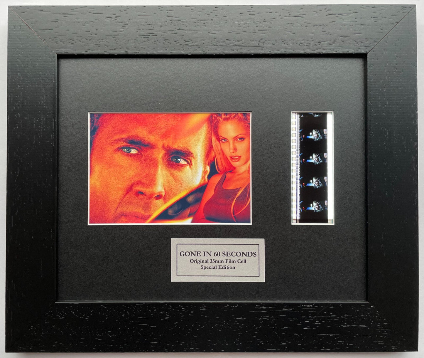 GONE IN 60 SECONDS Original 35mm Film Cells set within Quality Wood Frame + COA