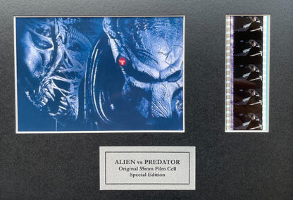 Hand crafted display featuring original film cells for ALIEN vs PREDATOR fans v2