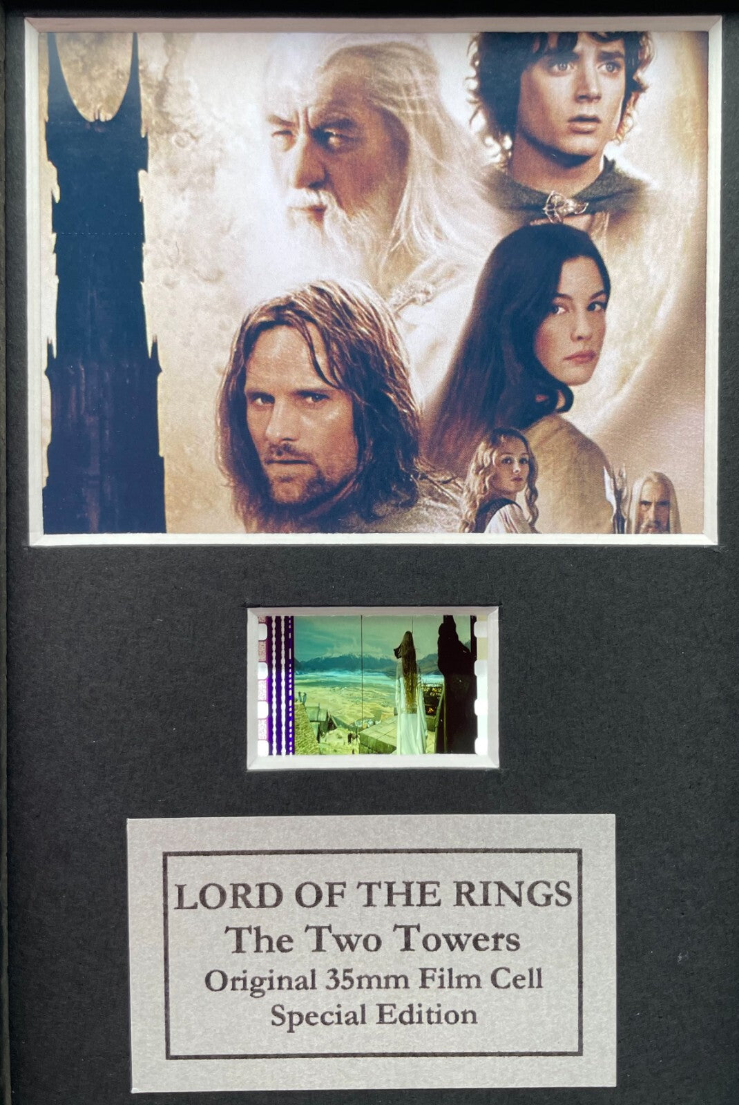 Handmade display inc original Mini film cells for LOTR The TWO TOWERS fans v1