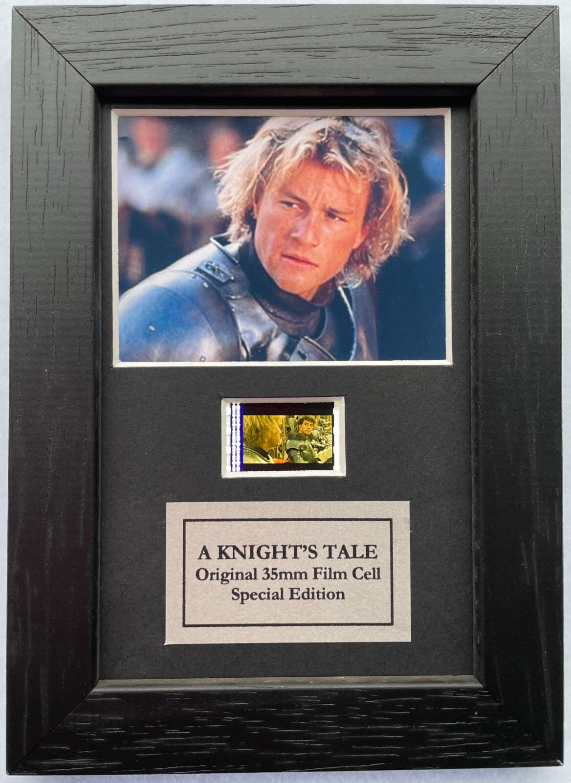 A KNIGHT'S TALE Presentation with Original Mini 35mm film Cell Memorabilia