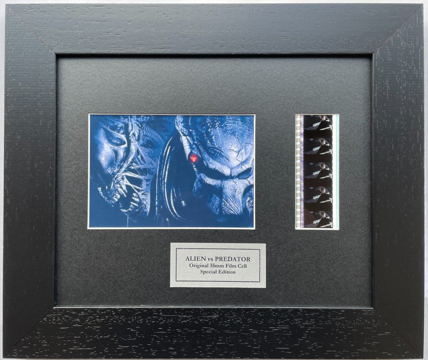 Hand crafted display featuring original film cells for ALIEN vs PREDATOR fans v2