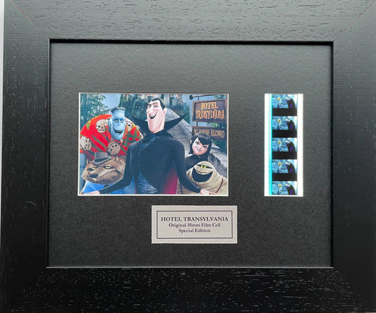 Handmade display featuring original 35mm film cells for a HOTEL TRANSYLVANIA fan