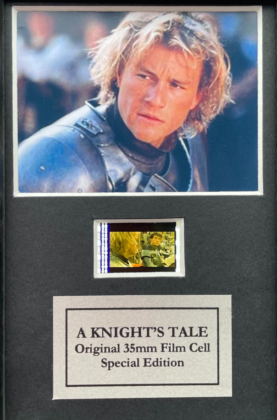 A KNIGHT'S TALE Presentation with Original Mini 35mm film Cell Memorabilia