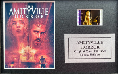 Handmade display inc original Mini 35mm filmcells for THE AMITYVILLE HORROR fans