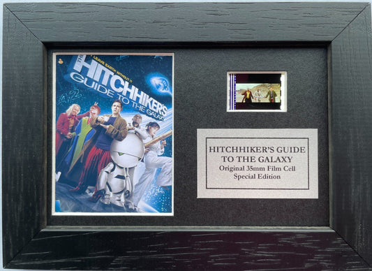 Hand made gift inc Mini film cells for The HITCHHIKERS GUIDE To The GALAXY fans