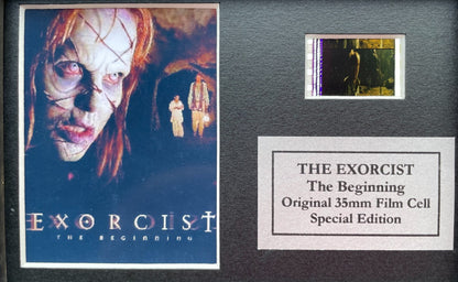 Handmade gift featuring original Mini film cells for EXORCIST The Beginning fans
