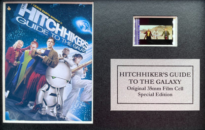 Hand made gift inc Mini film cells for The HITCHHIKERS GUIDE To The GALAXY fans