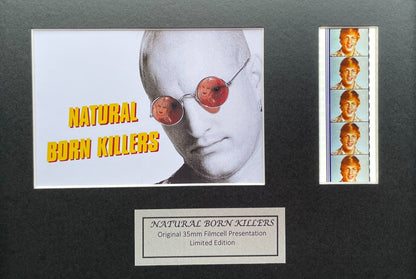 Hand crafted display inc original 35mm film cells for a NATURAL BORN KILLERS fan
