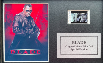 BLADE Original Mini 35mm Film Cells set within Quality Wood Frame + COA