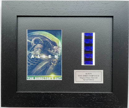 Handmade display featuring original 35mm film cells for ALIEN 1979 fans vDC