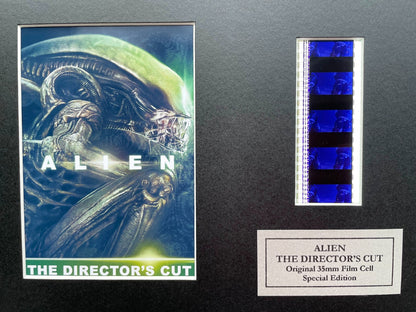 Handmade display featuring original 35mm film cells for ALIEN 1979 fans vDC