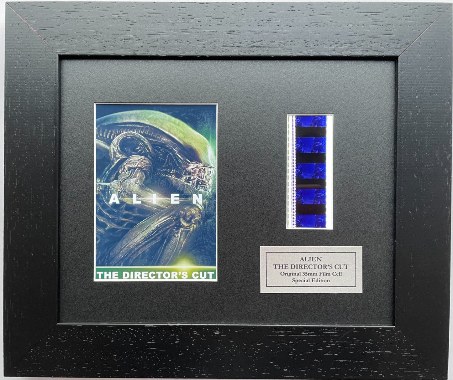 Handmade display featuring original 35mm film cells for ALIEN 1979 fans vDC