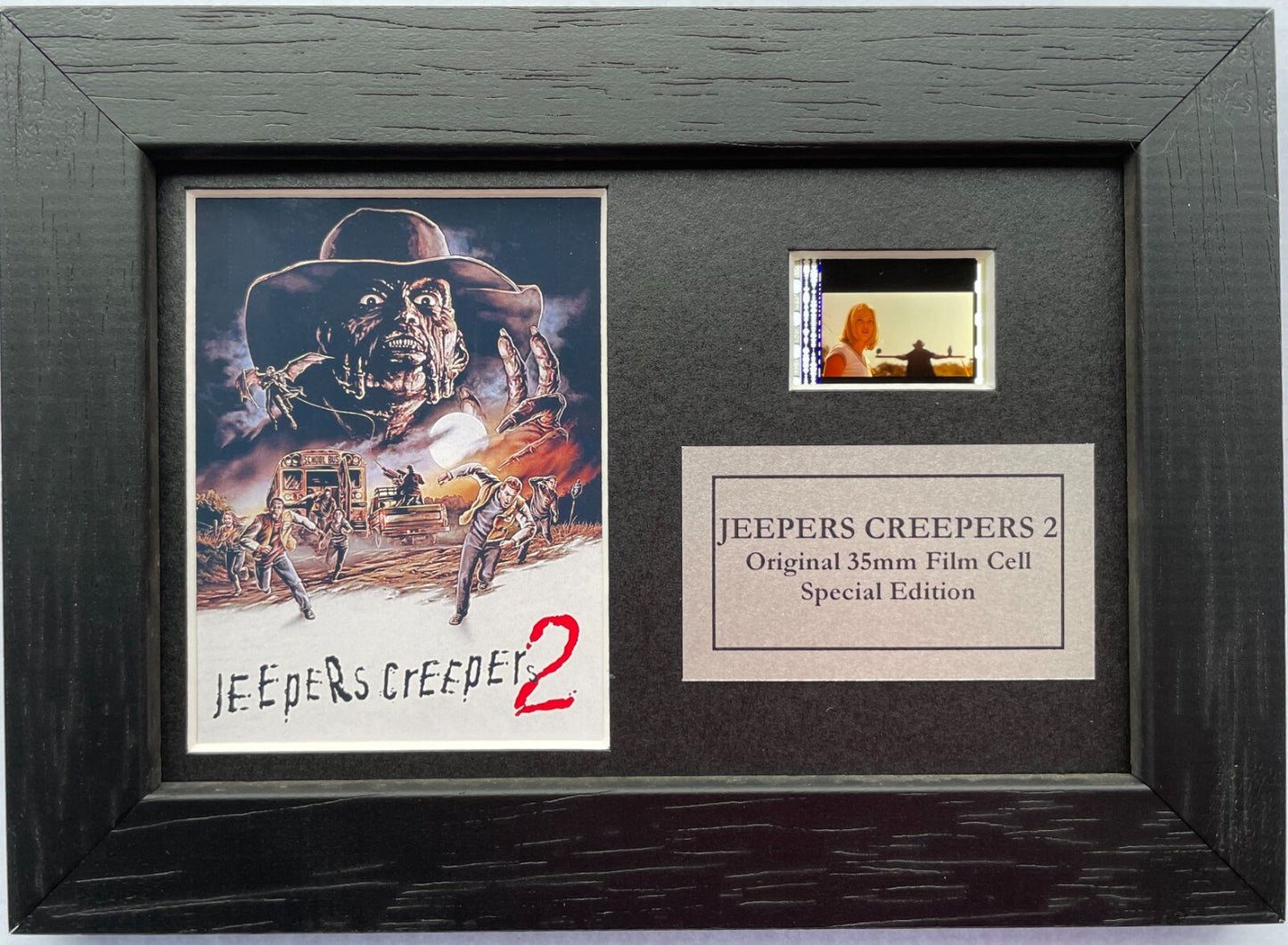 Hand crafted display inc original Mini 35mm filmcell for JEEPERS CREEPERS 2 fans