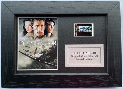 PEARL HARBOR Original Mini 35mm Film Cells set in Quality Wood Frame + COA